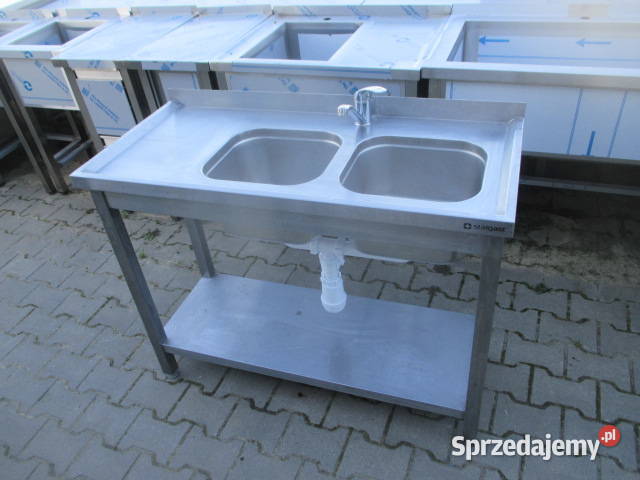 Zlew Gastronomiczny 2 Komorowy Z Półką 1105085 Ostrów Wielkopolski