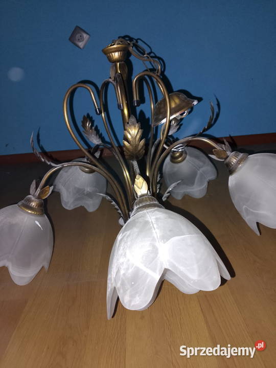 Żyrandol klosz oświetlenie Zagórów