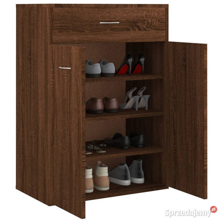 Szafka na buty brązowy dąb 60x35x84 WM815419 Warszawa