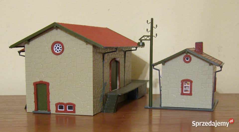 Domek na makietę 7 kolejka magazyn i budka Modelarstwo Łódź