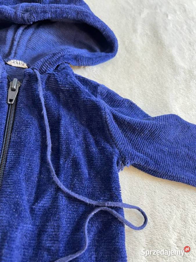 Sweter bluza z kapturem granatowa uniseks Bluzy Jasło