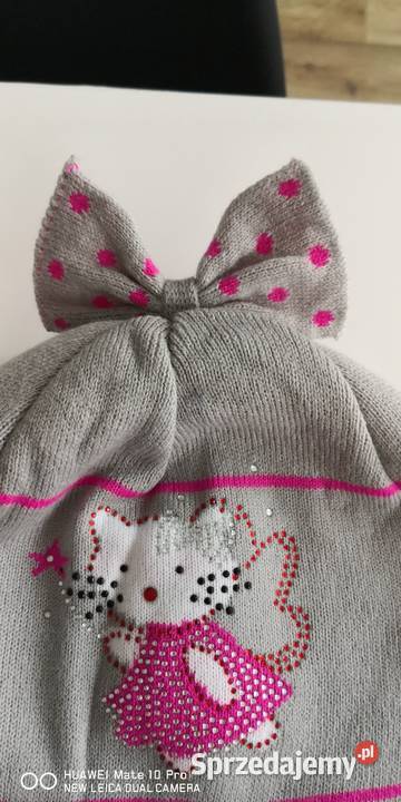 Czapka z szalikiem dziewczynki