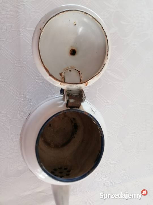 Dzbanekdzbanuszek metalowyCzajniczek zabytkowy łódzkie Łódź