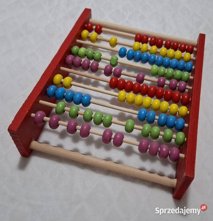 Liczydło drewniane do nauki liczenia 5x15x20 Czeladź