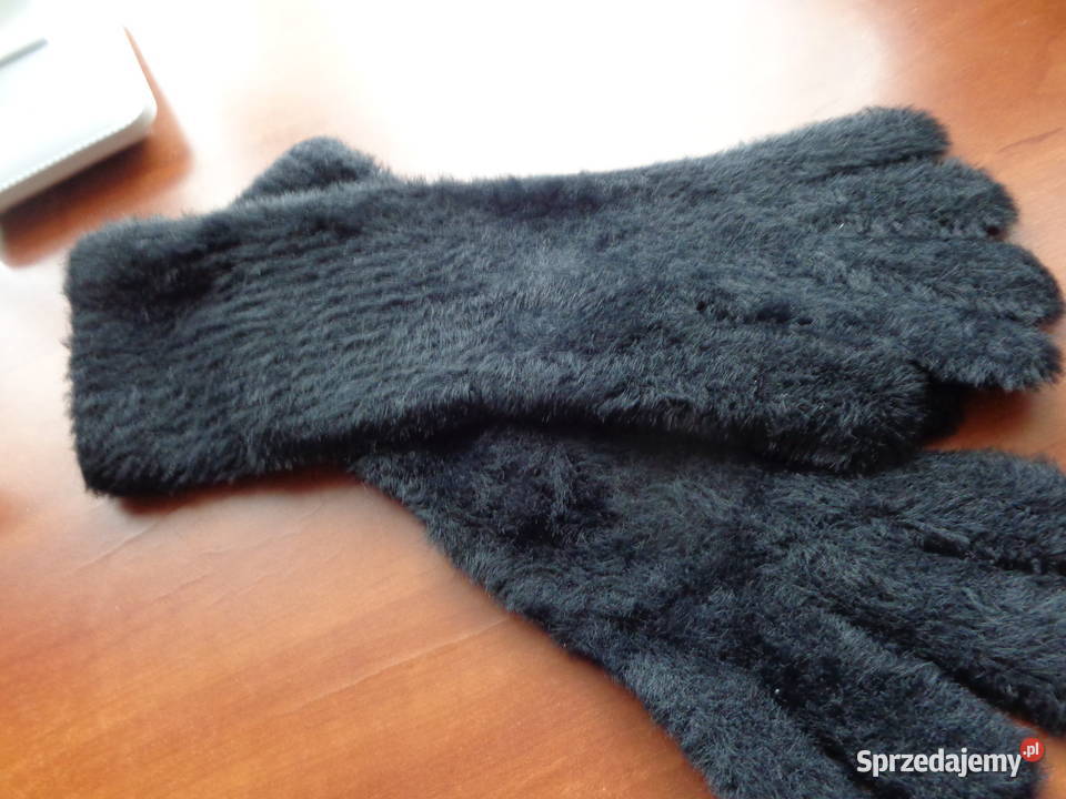 rękawiczki alpakowe czarne Dodatki wielkopolskie Poznań