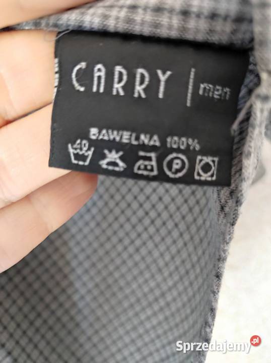 wizytowa męska koszula w kratkę bawełniana na Kielce