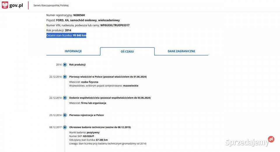 Ford KA Benzyna Salon Polska Zarejestrowany czujnik parkowania Elbląg