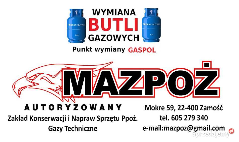 PROPAN BUTAN 11 PROPAN 10 PROPAN BUTAN DO WÓZKÓW lubelskie Mokre