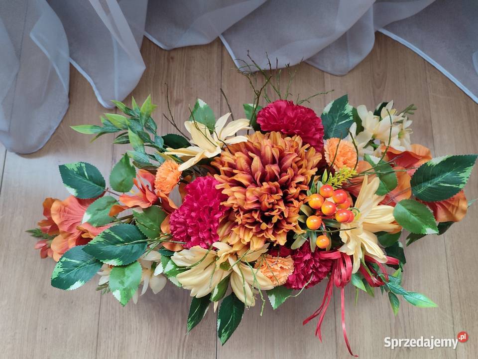 Kompozycja kwiatowa na cmentarz kompozycja na śląskie Sosnowiec