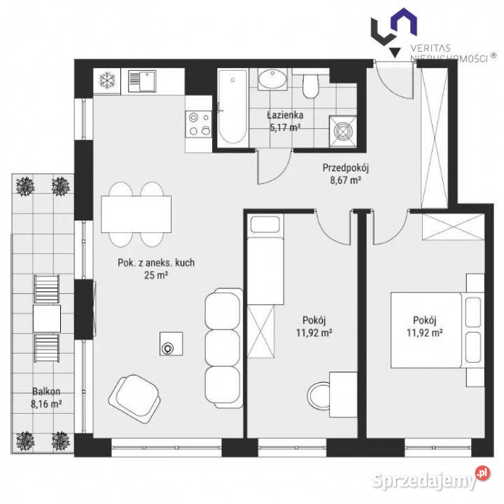 Mieszkanie Katowice Bytkowska 6348m2 3 pokojowe