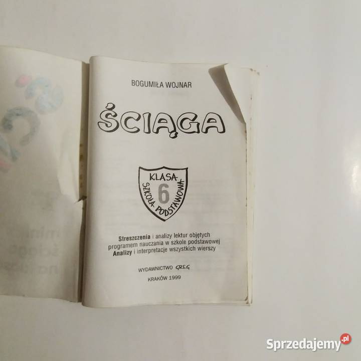 Bogumiła Wojnar Język polski Mini Ściaga 6 Łódź