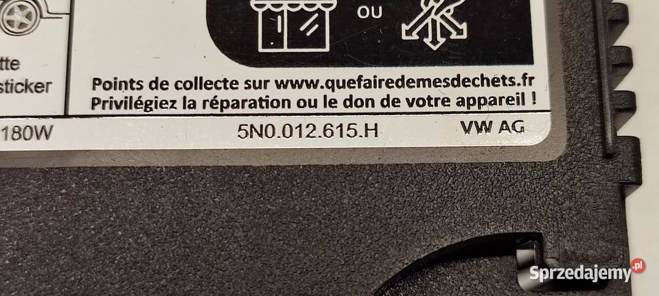 VW TAYRON ZESTAW NAPRAWCZY 5G0601705A 5N0012615H