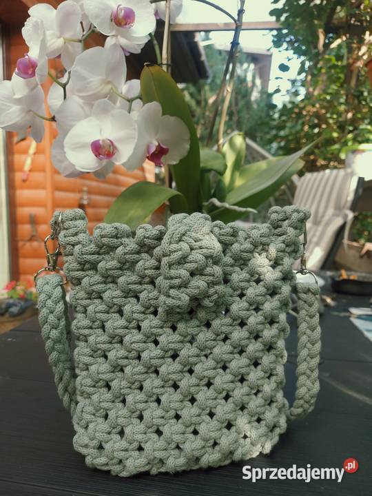 Torebka handmade w kolorze jasnej oliwki podlaskie Białystok