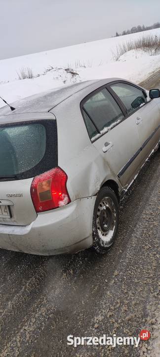 Toyota Corolla e12 lpg Uszkodzony tył Jeżdżąca Pruchnik