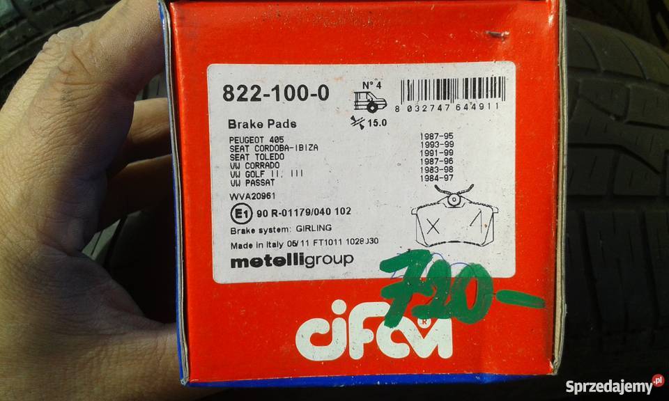 Klocki hamulcowe peugeot vw skoda seat renault klocki Sława sprzedam