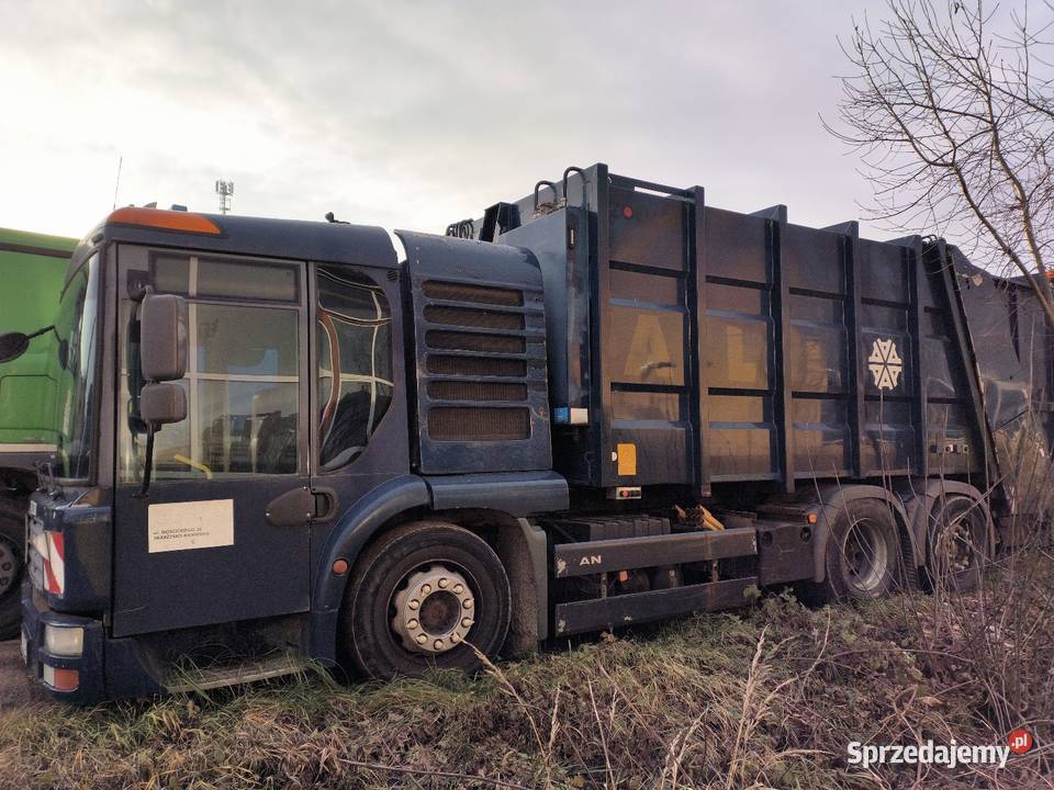 MAN TGA 28320 6X24 LL Śmieciarka pneumatyczne zawieszenie