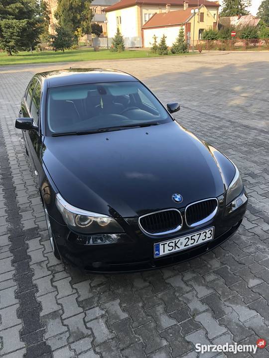 BMW E60 525i Benzyna Gaz Czarny Met Zadbany świętokrzyskie Skarżysko-Kamienna
