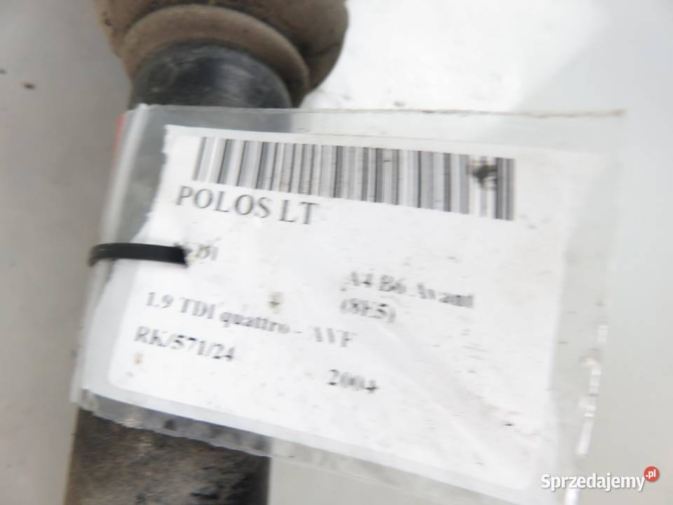 PÓŁOŚ PRAWA TYLNA AUDI A4 B6 quattro 8E0501203K