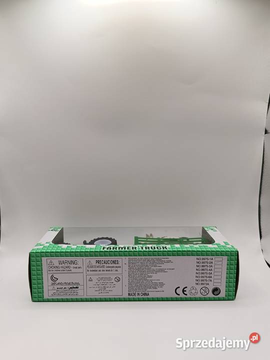Traktor z przyczepą FARMER TRUCK figurka krowy Gdynia