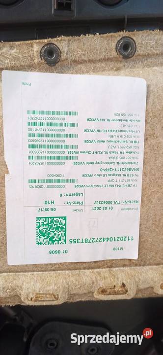 VW TIGUAN II BOCZEK DRZWI LEWY TYŁ 5NA867211T osobowe Tapicerki samochodowe dolnośląskie