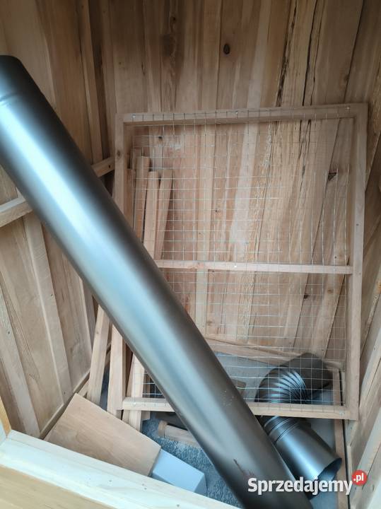 Wędzarnia drewniana duża komora olchowa