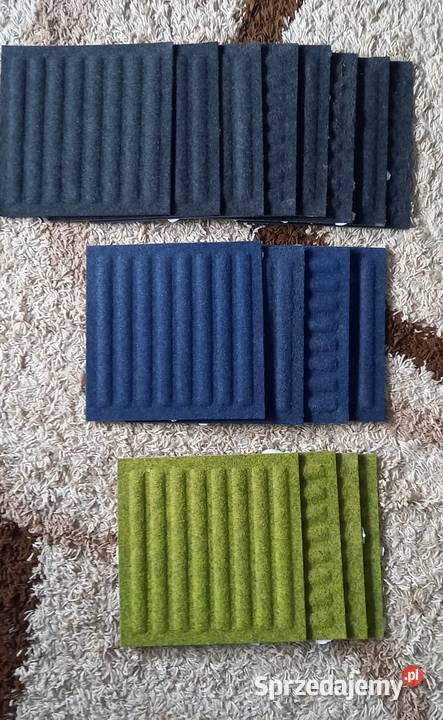 Panele filcowe 30x30 w 3 kolory 16 sztuk