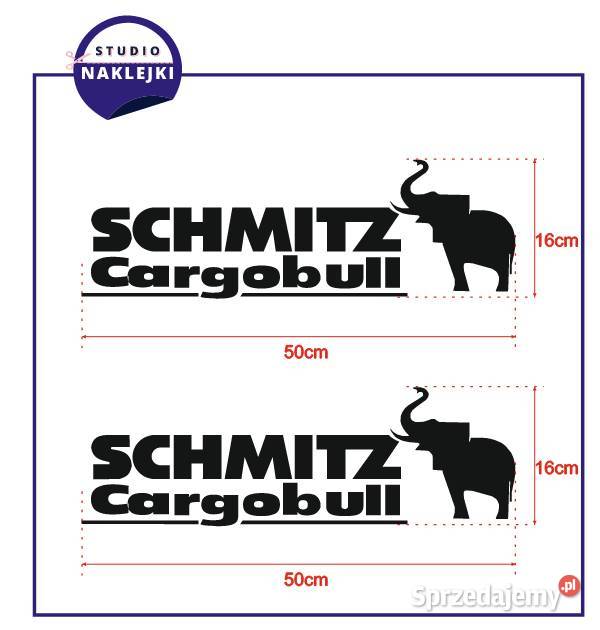 Naklejka Schmitz Cargobull 50x16 2 Logo Nalepka Łagów
