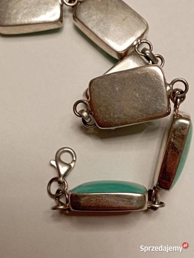 Bransoletka srebrna turkus mazowieckie Radom