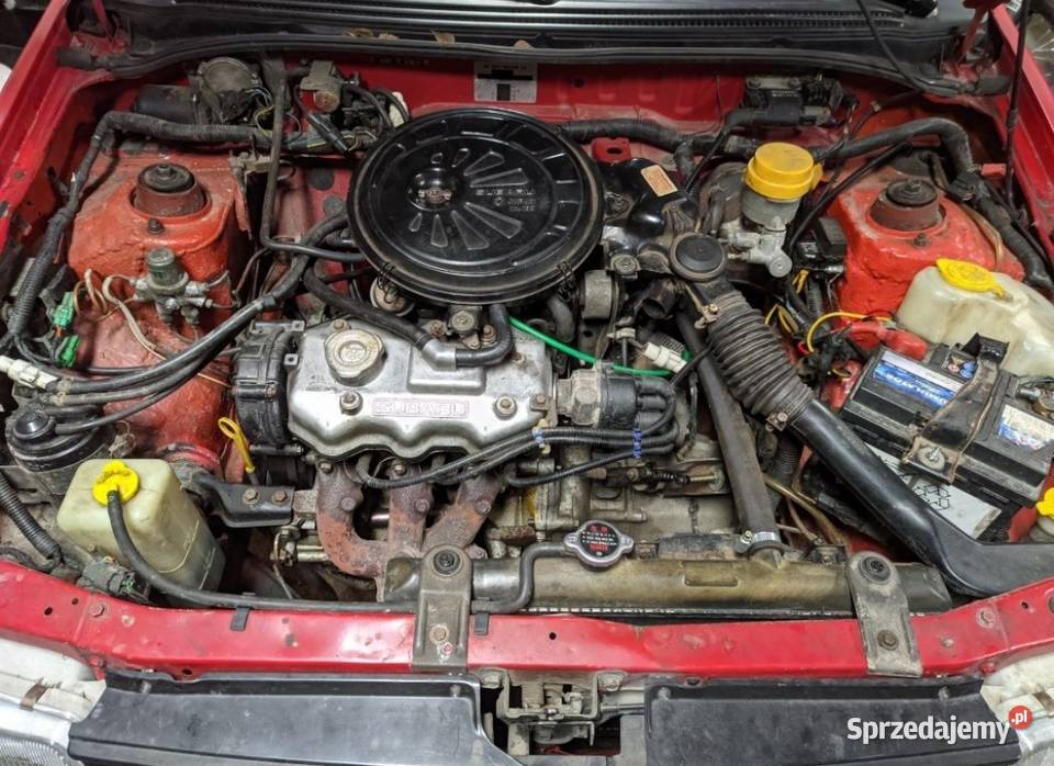 Subaru justy kad I 10 4WD Manual 1991r Ochaby Wielkie