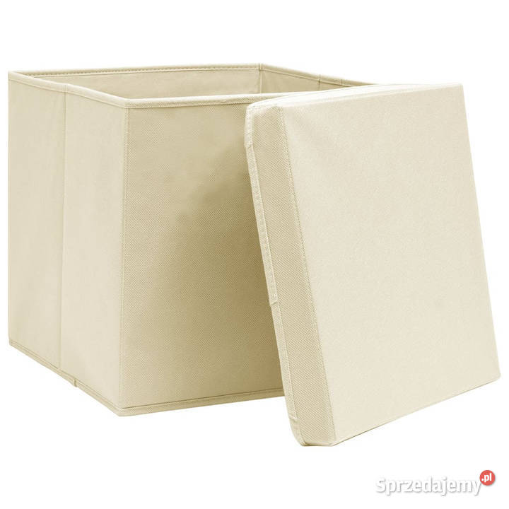 Pudełka z pokrywami 10 28x28x28 kremowe WM325218 Pozostałe Warszawa
