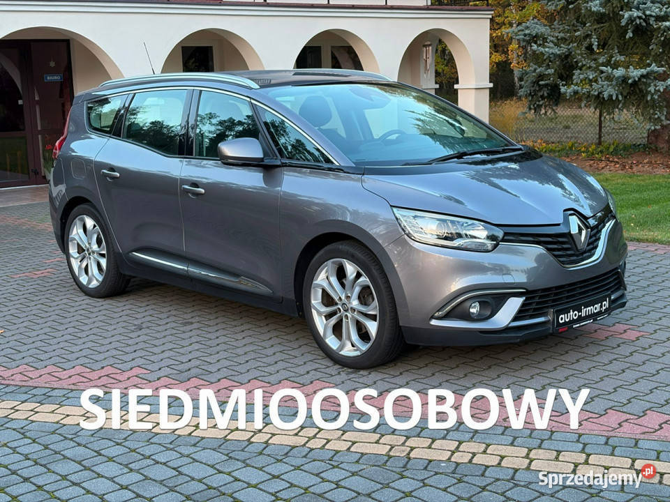 Renault Grand Scenic 12 130 7 foteli Serwisowany asystent pasa ruchu Lipówki sprzedam