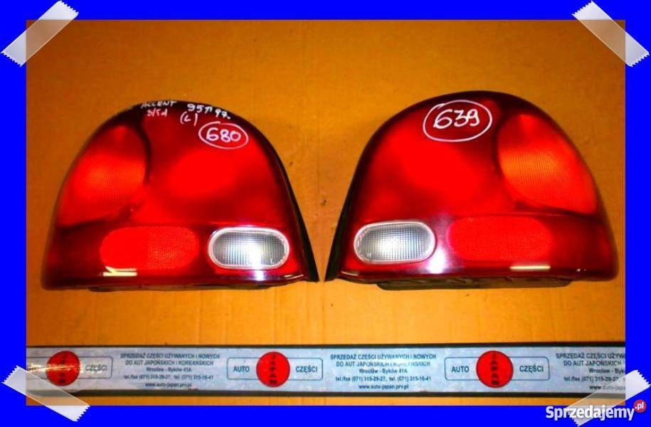 Hyundai accent 1994 1998 lampa tył prawa lewa