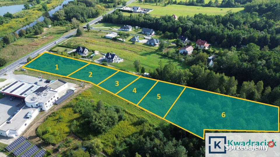 sprzedaży działki Kołaczyce 2832m2 asfalt sprzedam