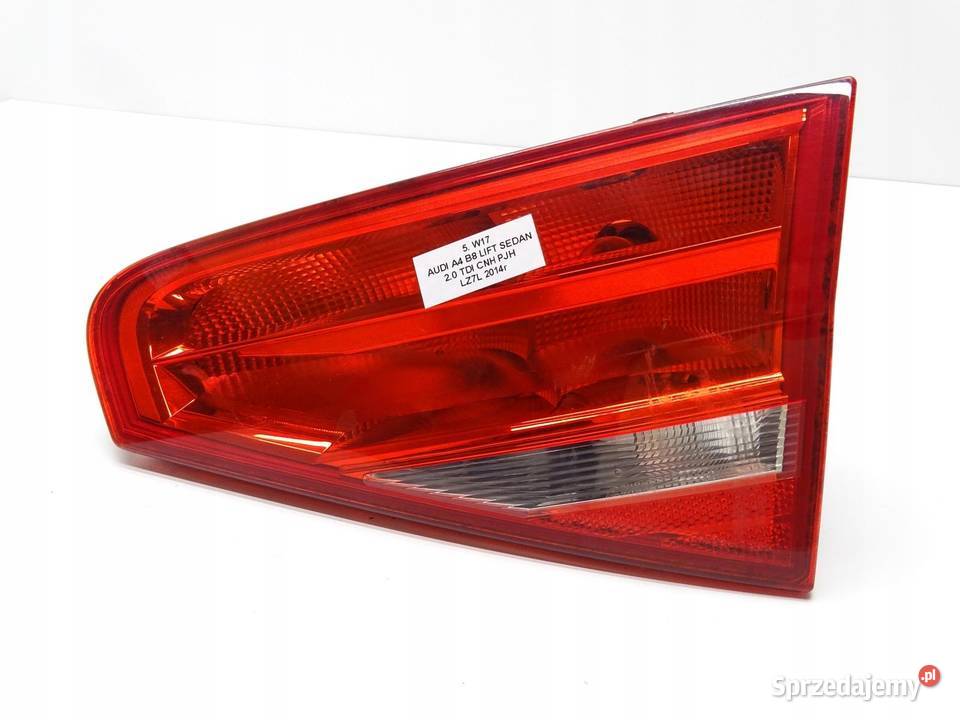 LAMPA PRAWA PRAWY TYŁ TYLNA W KLAPE AUDI A4 B8 osobowe małopolskie
