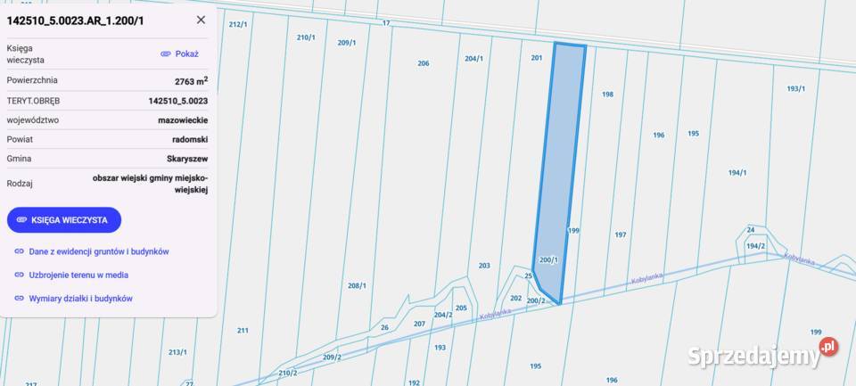 Działki rolne Odechów