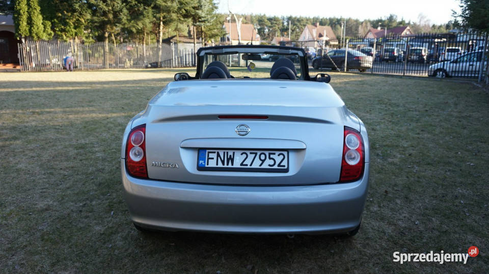 Nissan Micra Kabriolet zarejestrowany centralny zamek lubuskie