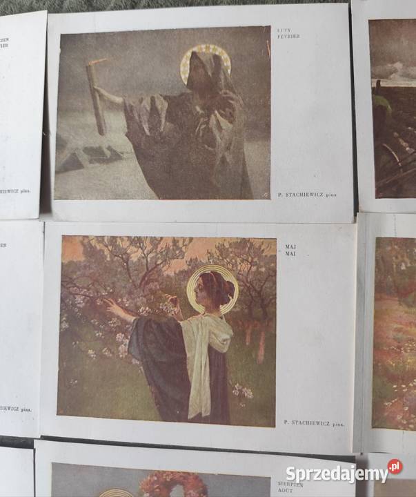 Vintage Komplet pocztówek Boży Sosnowiec sprzedam