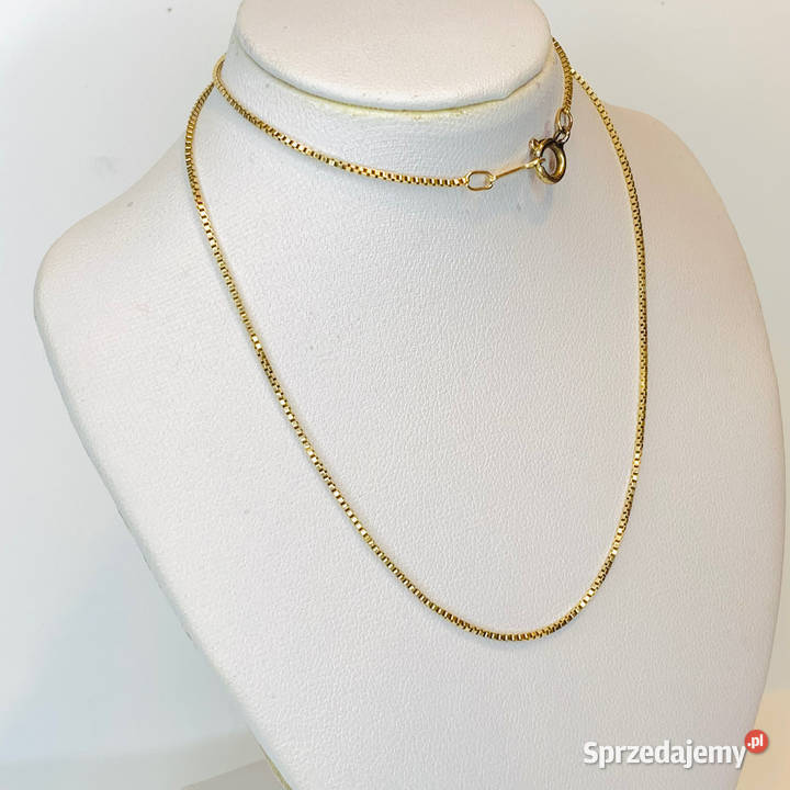 Złoty ŁAŃCUSZEK damski 585 14K WENECJANA 39 Warszawa