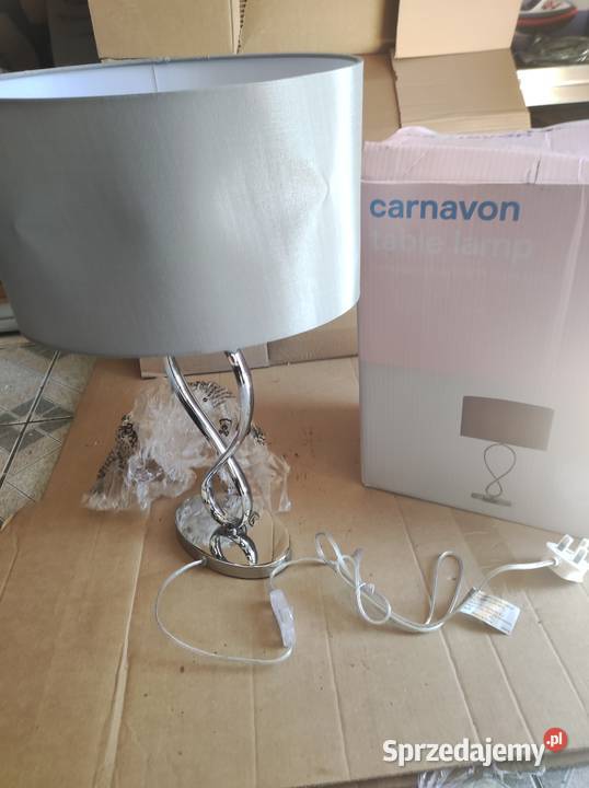 Lampa stołowa GoodHome Carnavon E14 chrom Zawiercie