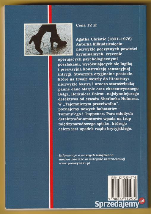 TAJEMNICZY PRZECIWNIK AGATHA CHRISTIE 1999 Łódź