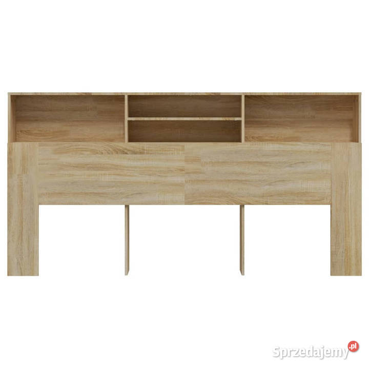 Wezgłowie łóżka z półkami dąb sonoma 200x19x1035 Warszawa
