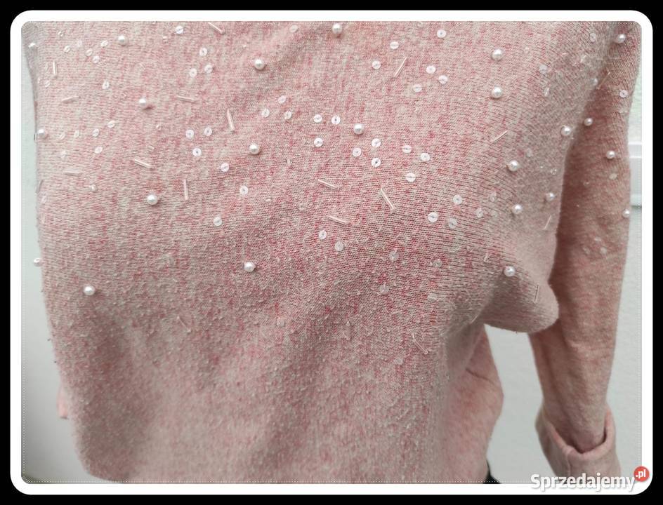 Pastelowy sweter z ozdobami George 40 L Płock sprzedam