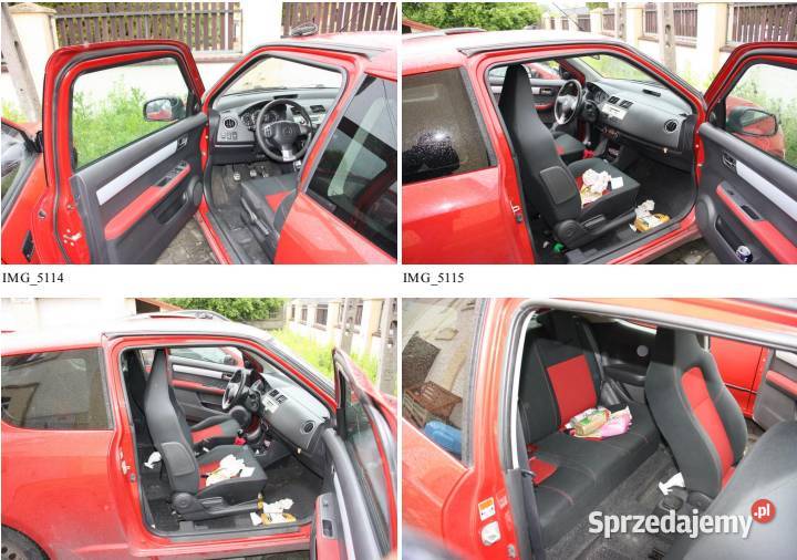 Syndyk sprzeda uszkodzony samochód Suzuki Swift Swift