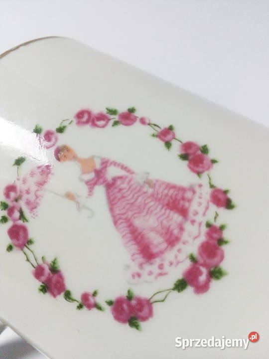 kubek Chodzież vintage PRL scena rodzajowa para Częstochowa sprzedam
