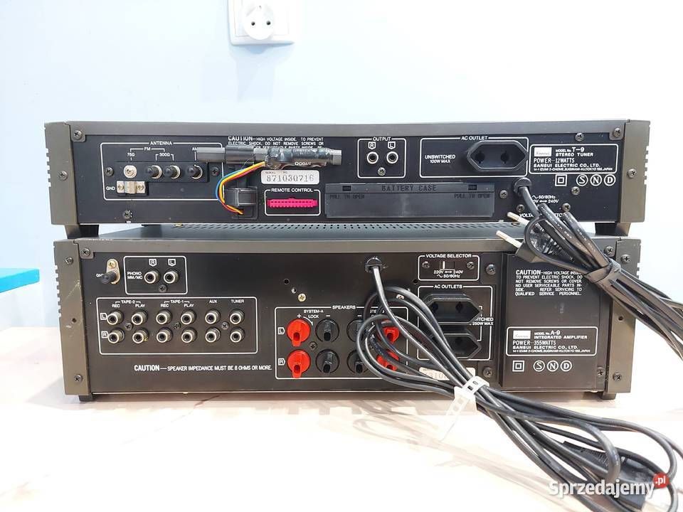 Sansui Integrated Amplifier A9 i AMFM Stereo Łapy