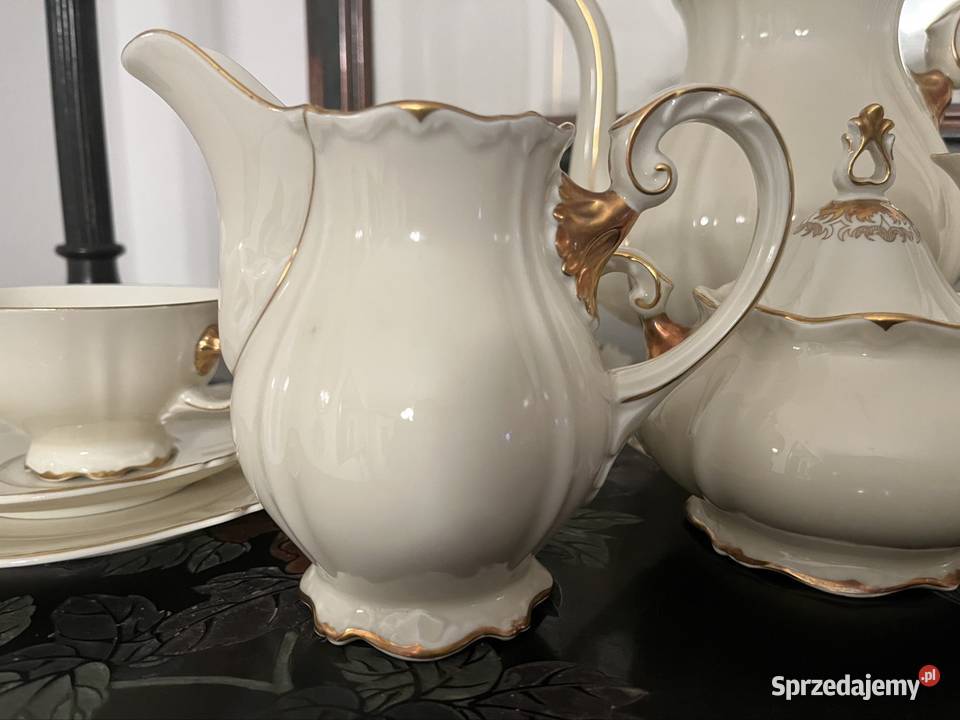 Sorau Carstens serwis Kawa Herbata ecru Drawsko Pomorskie