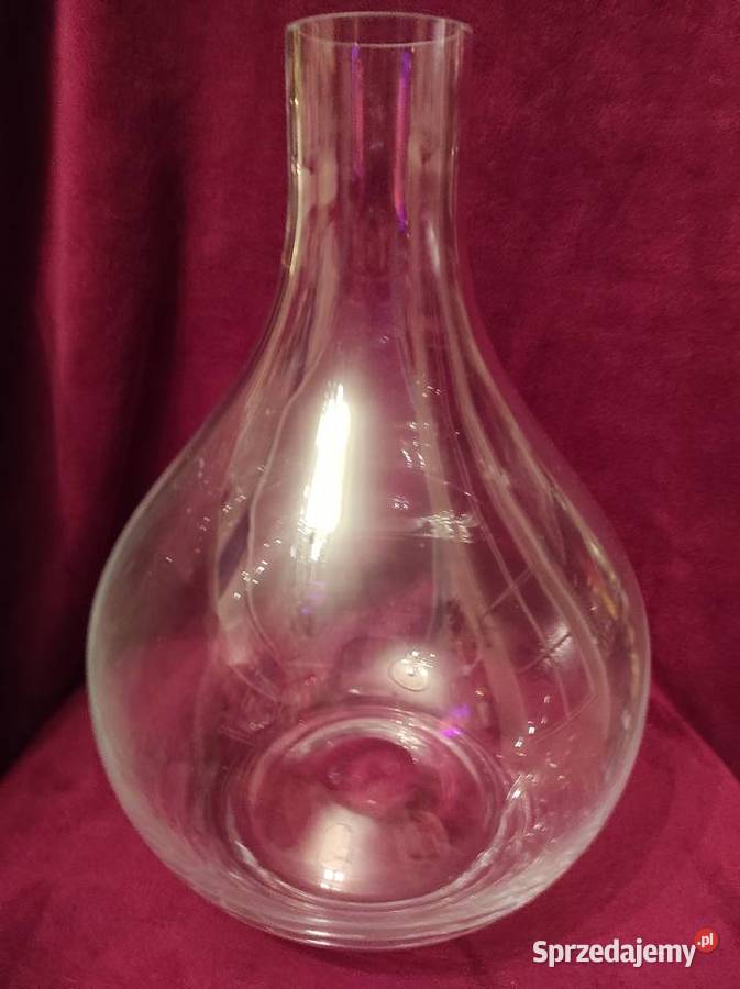 WAZON BUTLA Z GRUBEGO SZKŁA VINTAGE HAND MADE Antyki Pabianice