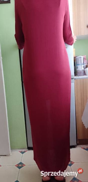 463XL ASOS Design Długa bordowa narzutka z Kraków