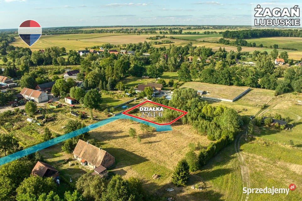 Na sprzedaż działka 1135 m Oś Moczyń Żagań