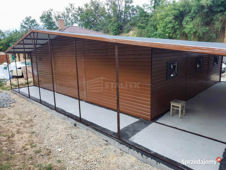 Garaz blaszany 11x75m wiata 13x1m wiata 2x75m 2x Sopot